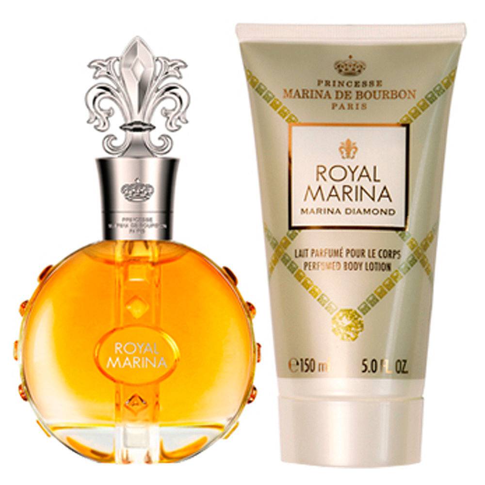 Kit Royal Marina Diamond Edp 100ml + Body Lotion 150ml Marina De Bourbon - Imagem 2